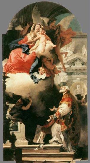 TIEPOLO, Giovanni Domenico The Virgin Appearing to St Philip Neri 1740